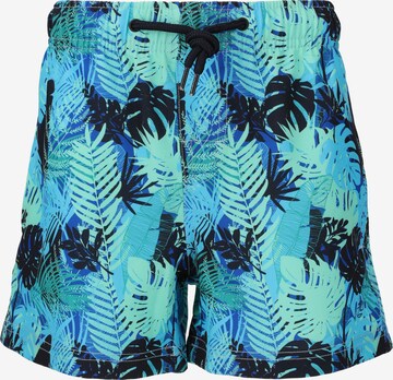 ZigZag Board Shorts in Blue: front