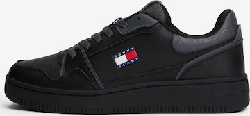 Tommy Jeans - Zapatillas deportivas bajas 'Heritage' en negro: frente