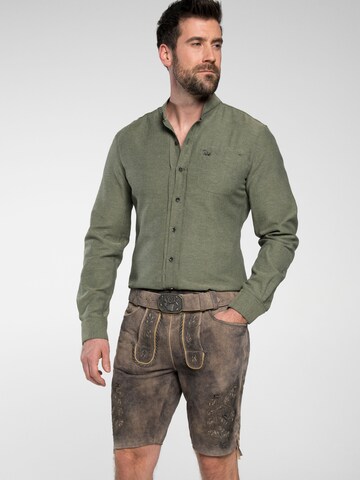 SPIETH & WENSKY Regular Broek 'Lederhose Fürstenzell' in Bruin: voorkant