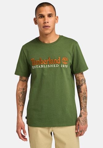 TIMBERLAND Majica | zelena barva: sprednja stran