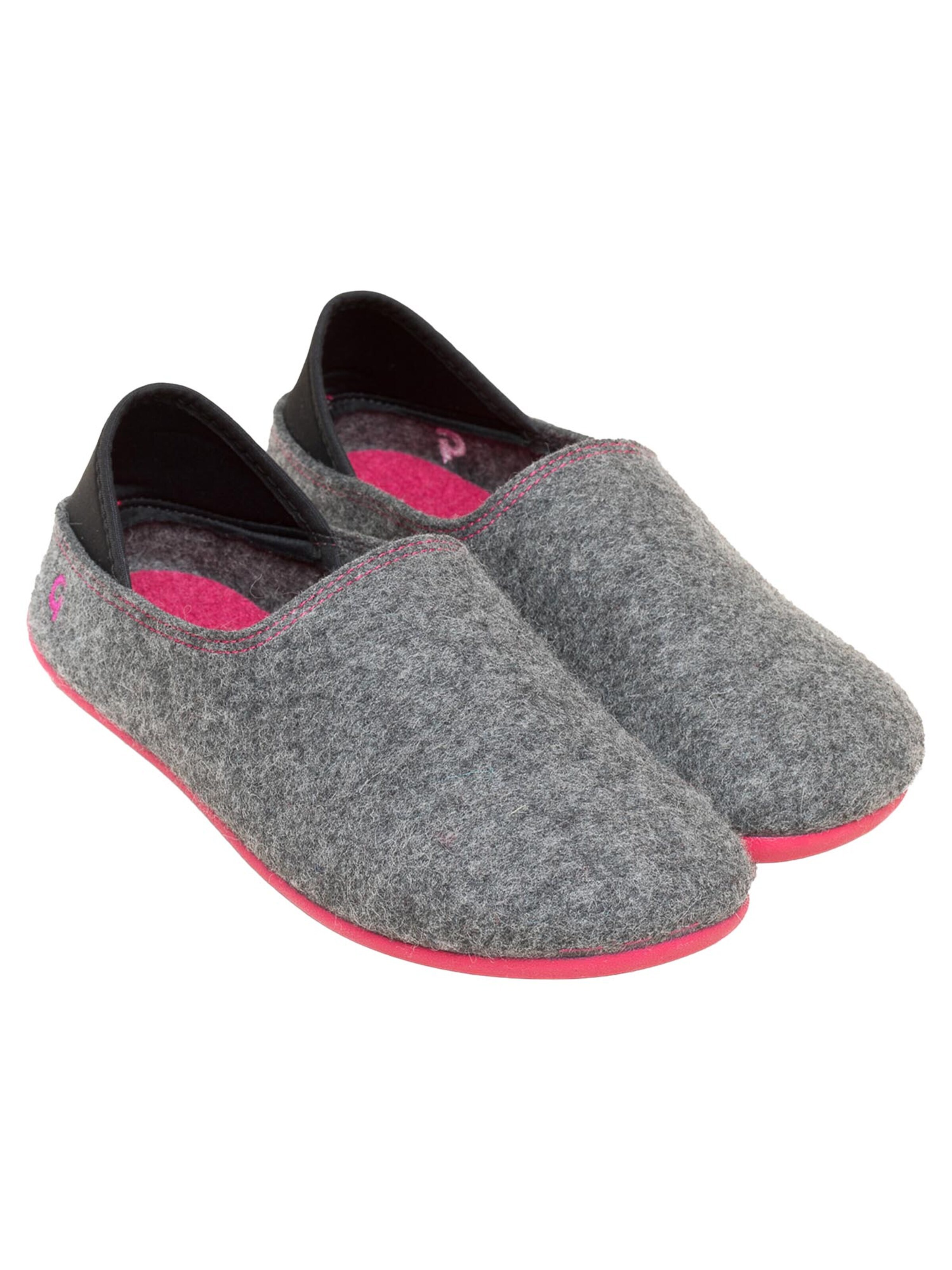 Gottstein Classic Flats 'Wool Slip-On' in Grey