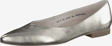 Paul Green Ballet Flats in Gold: front