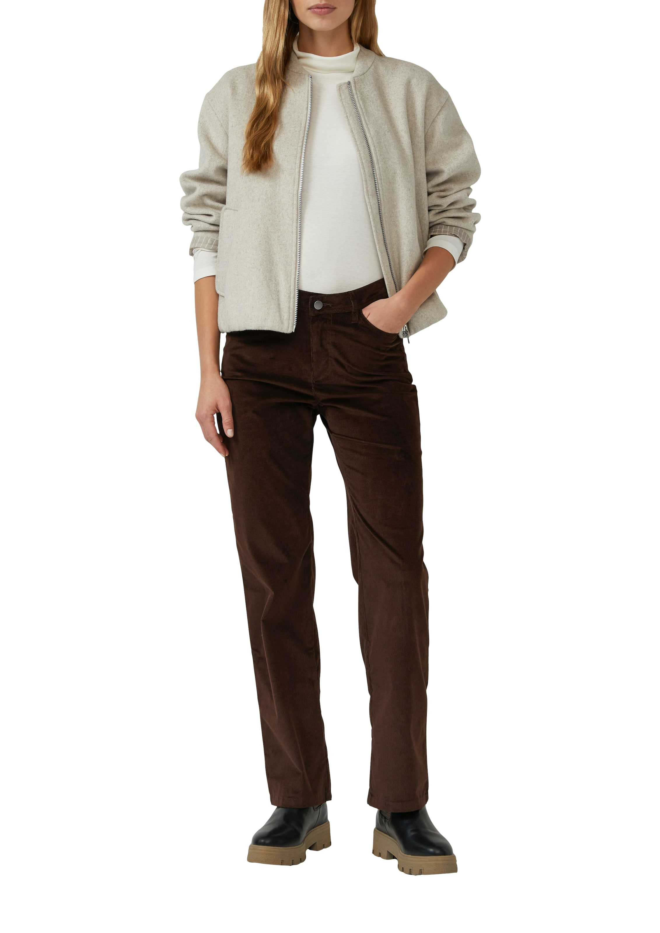 Regular Pantalon s.Oliver en marron