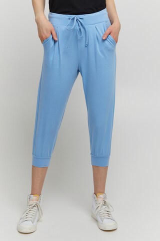 b.young Tapered Broek 'PANDINA' in Blauw: voorkant