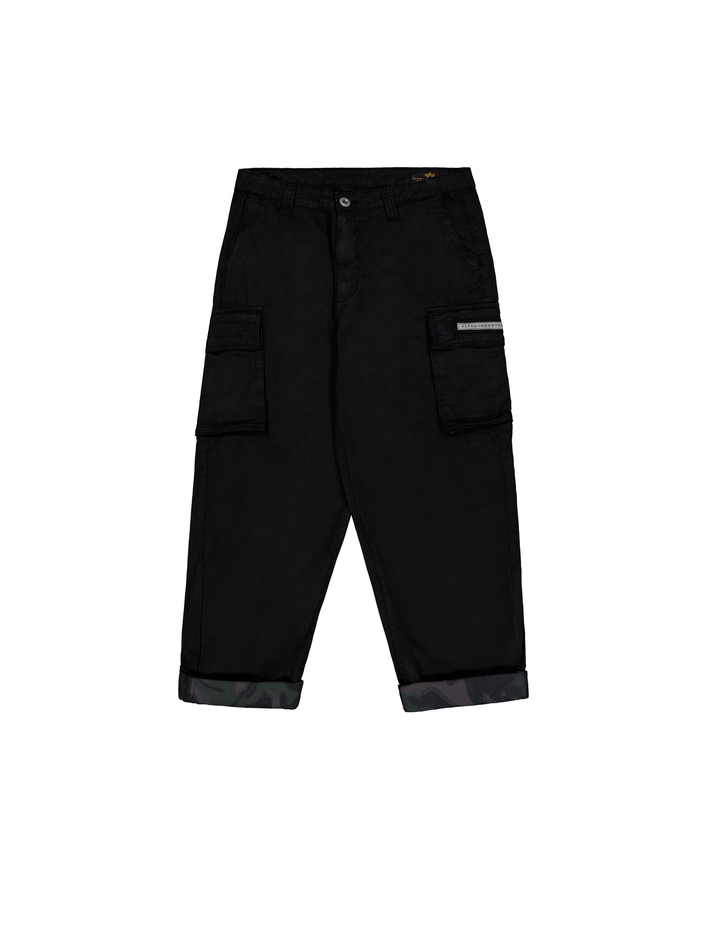 ALPHA INDUSTRIES Regular Cargohose 'Aivator'‌‌‌‌‌‌‌‌‌‌ in Schwarz: Vorderseite