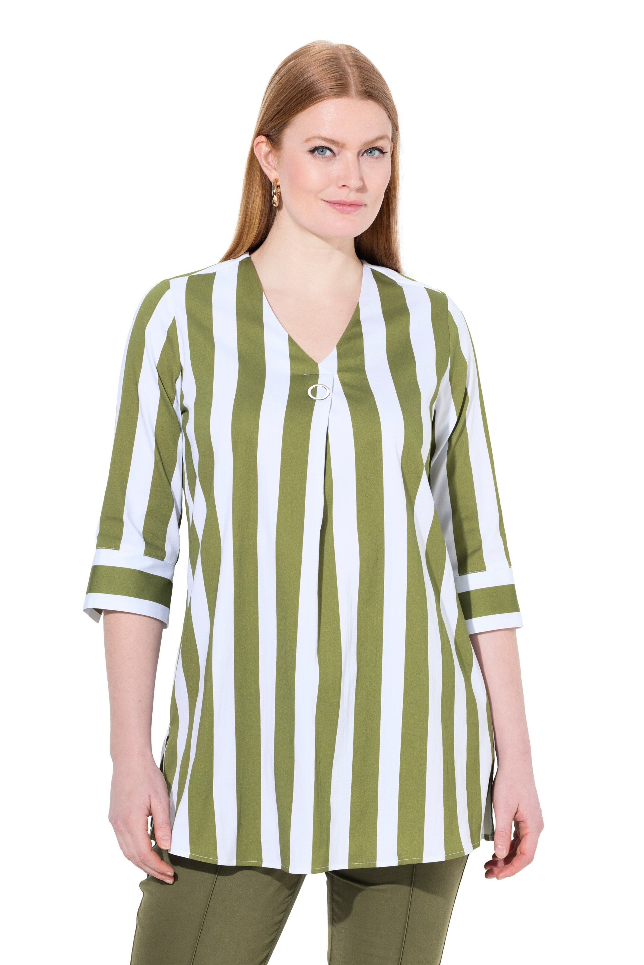 Ulla Popken Tuniek in Groen: voorkant