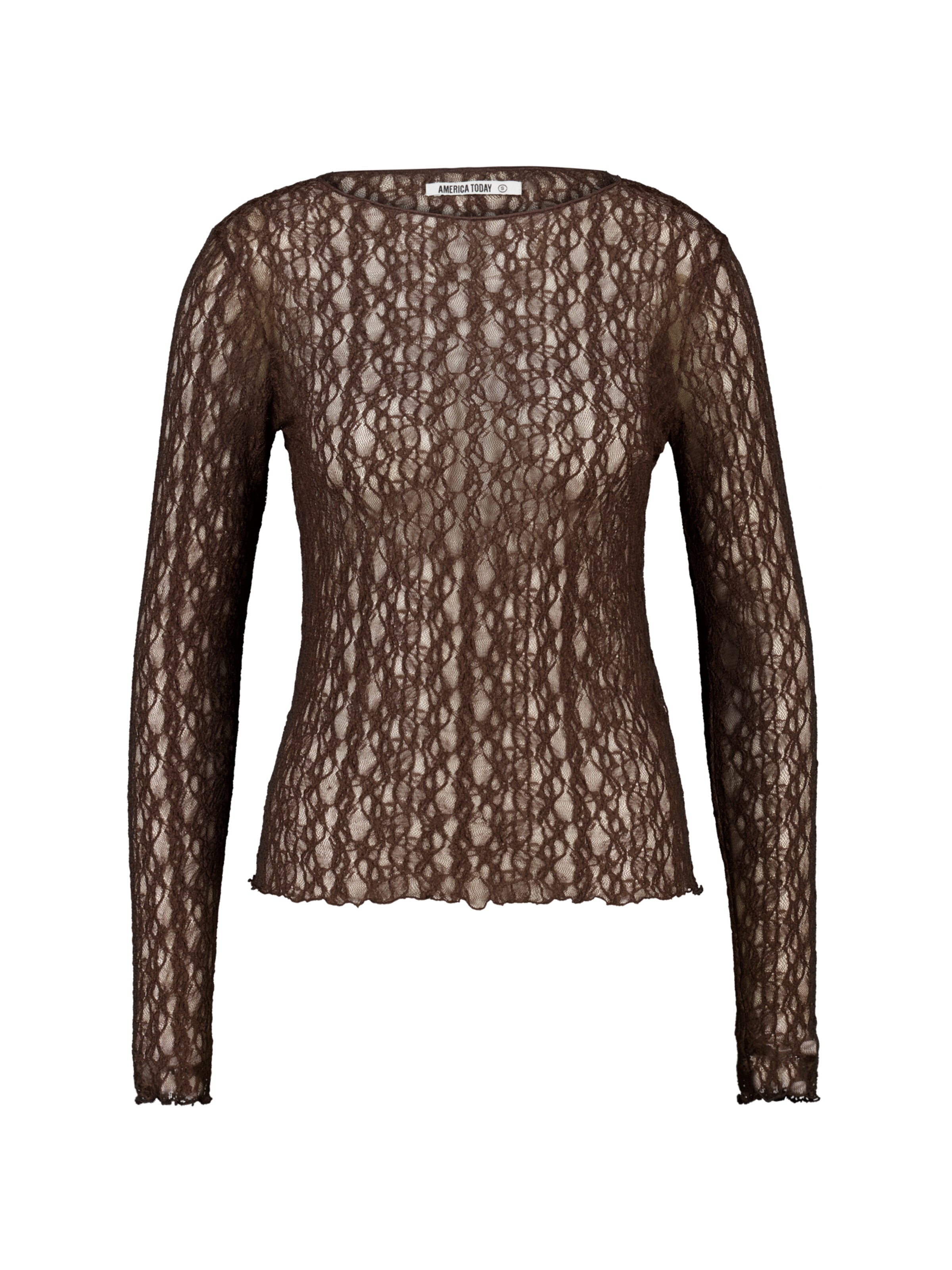 America Today Shirt in Bruin: voorkant