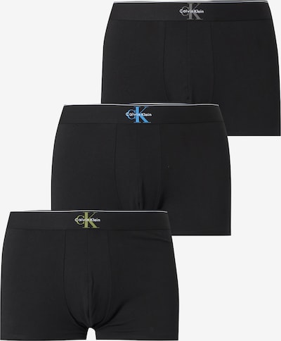 XS dydžio Boxer trumpikės iš Calvin Klein Underwear, spalva – azuro spalva / šviesiai mėlyna / šviesiai žalia / juoda, Prekių apžvalga