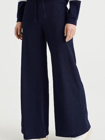 WE Fashion Wide leg Trousers in Blue