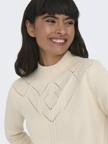 ONLY - Jersey 'Allie' en beige
