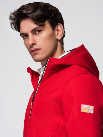 Ombre Between-Season Jacket in Red