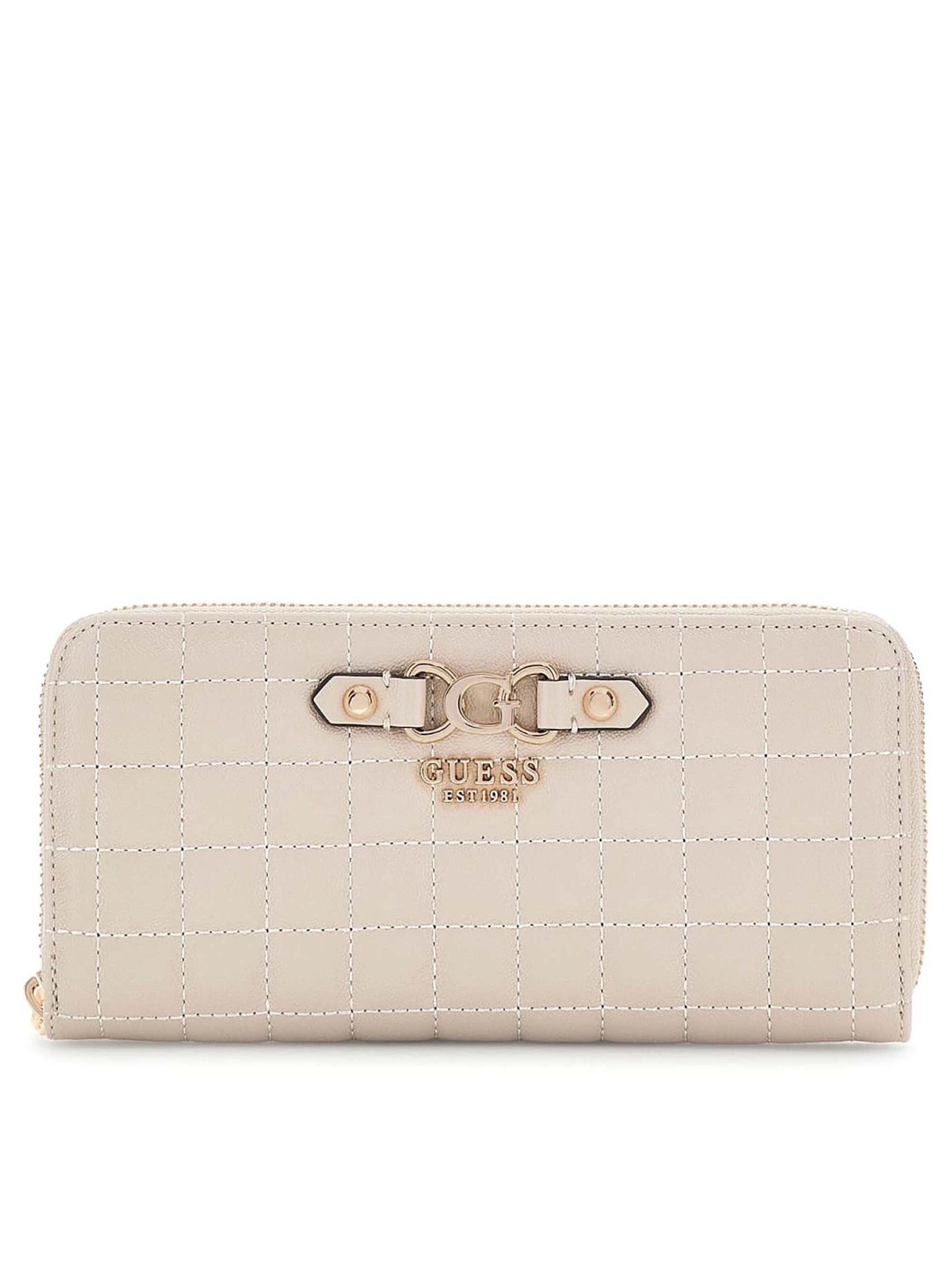 Porte-monnaies GUESS en beige : devant
