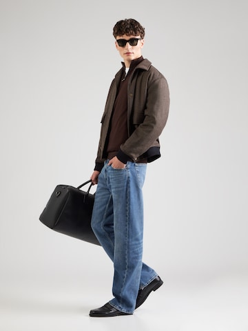 SELECTED Trui 'SLHTRAY' in Bruin