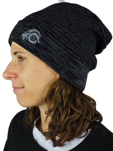 Guggen Mountain Beanie 'Mütze K902 Wintermütze mit leichtem Fleecefutter' in Black
