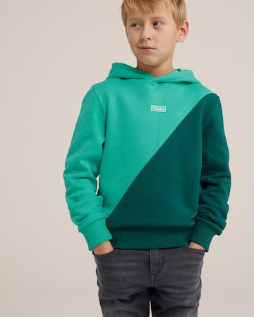 WE Fashion Sweatshirt i grön: framsida
