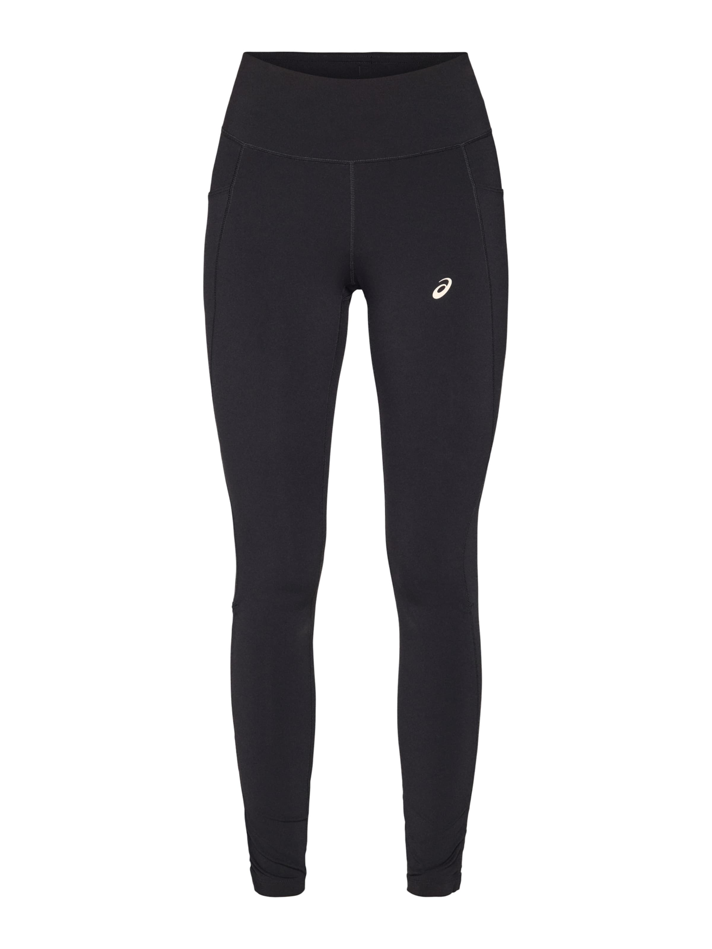 ASICSSkinny Sportske hlače 'NAGINO' - crna boja: prednji dio