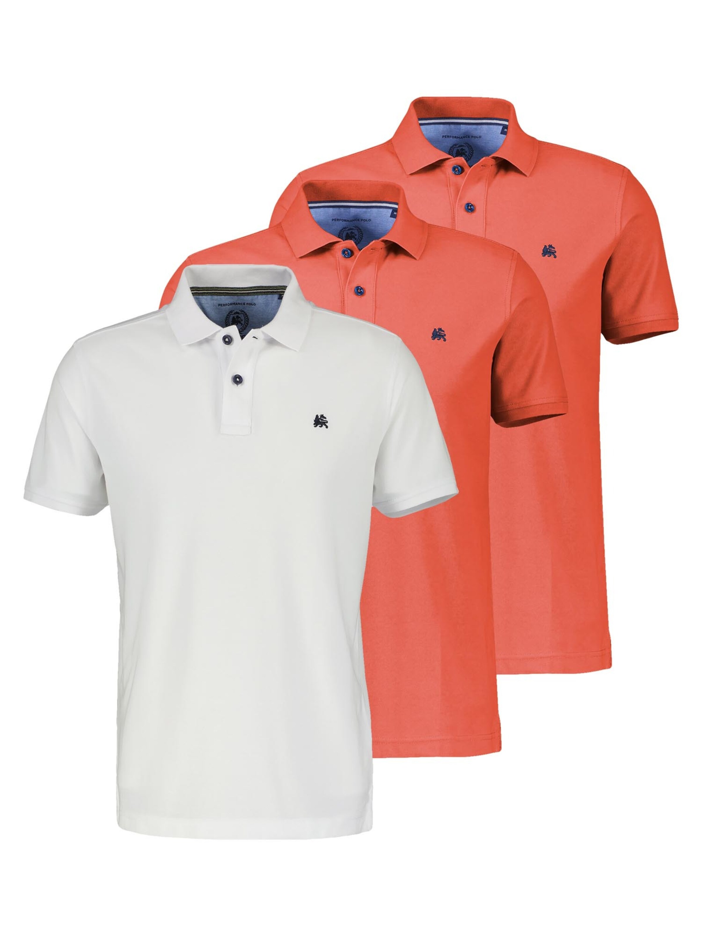 LERROS Shirt 'Basic'‌‌‌ in Orange: Vorderseite