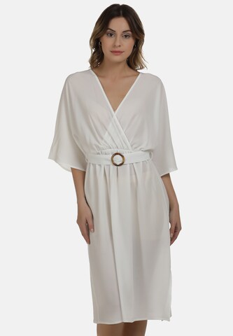 DreiMaster Maritim Dress in White: front