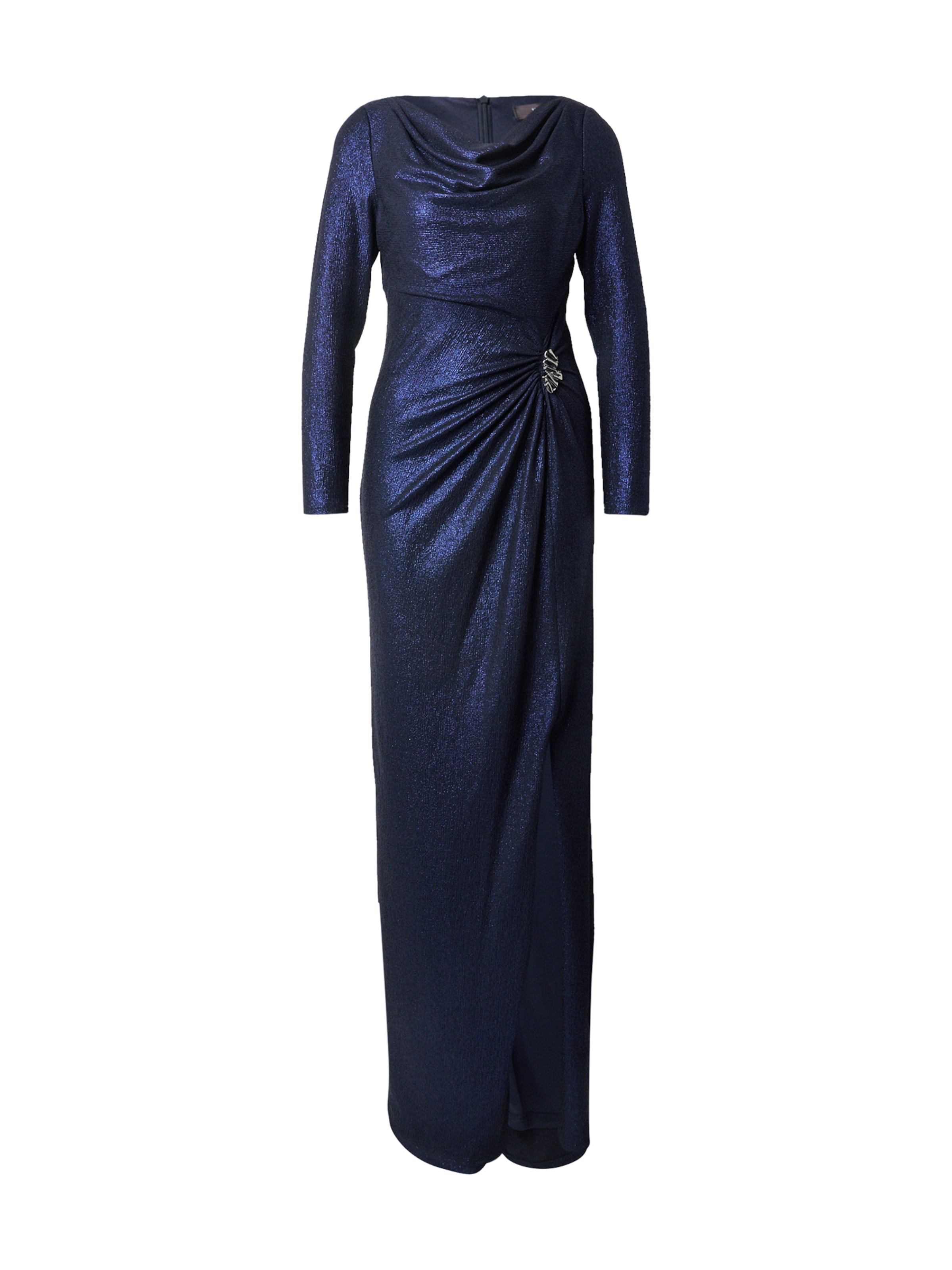 Vera Mont Вечерна рокля в синьо: отпред