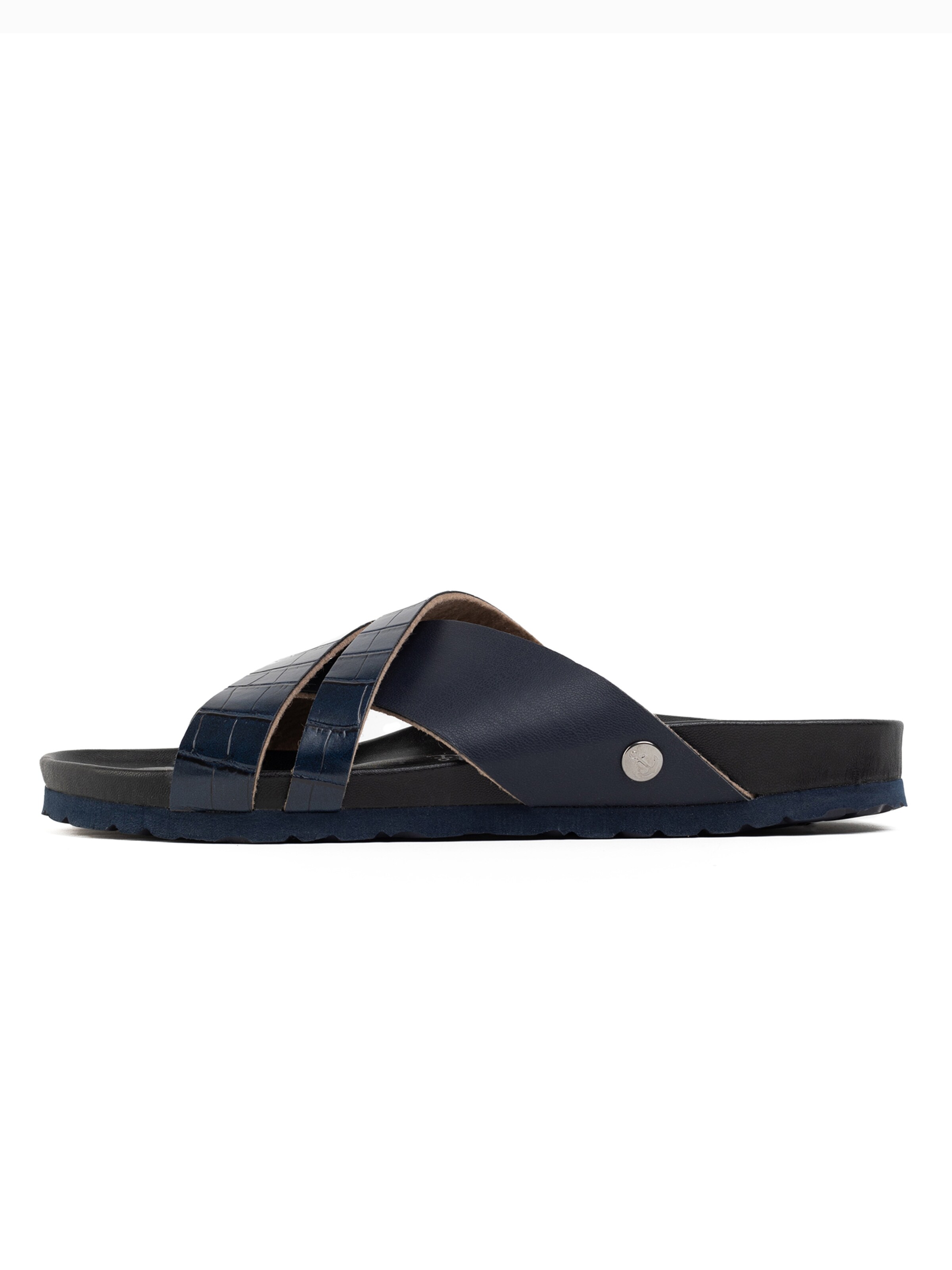 Bayton Mules 'Conrad' in Blau: Vorderseite