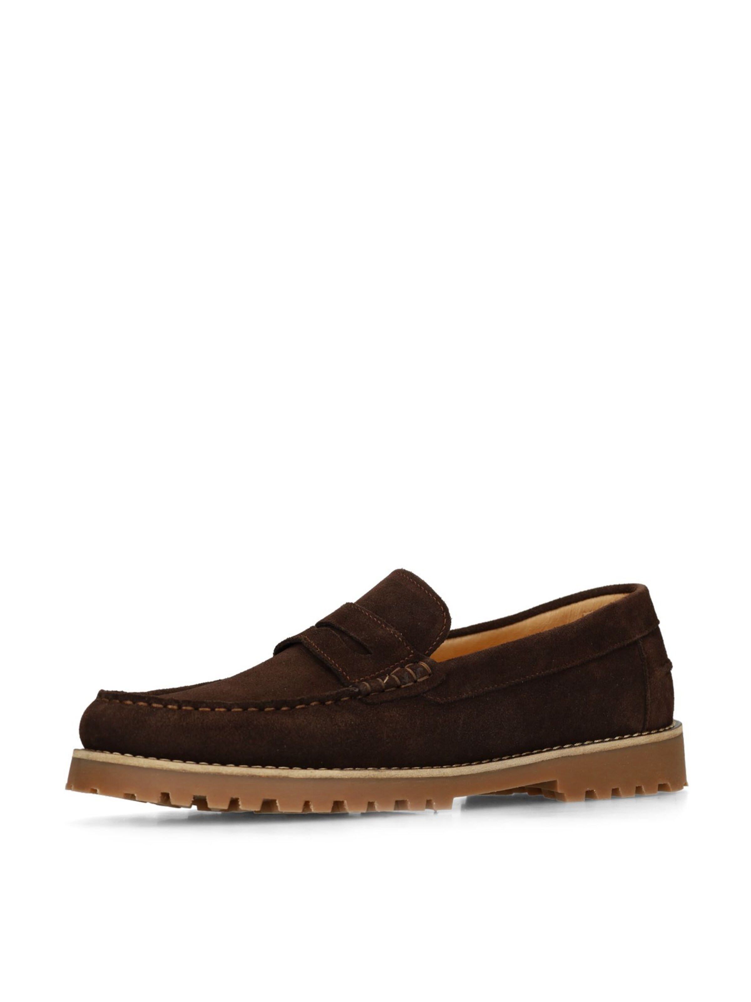 MANFIELD Moccasins in Brown: front