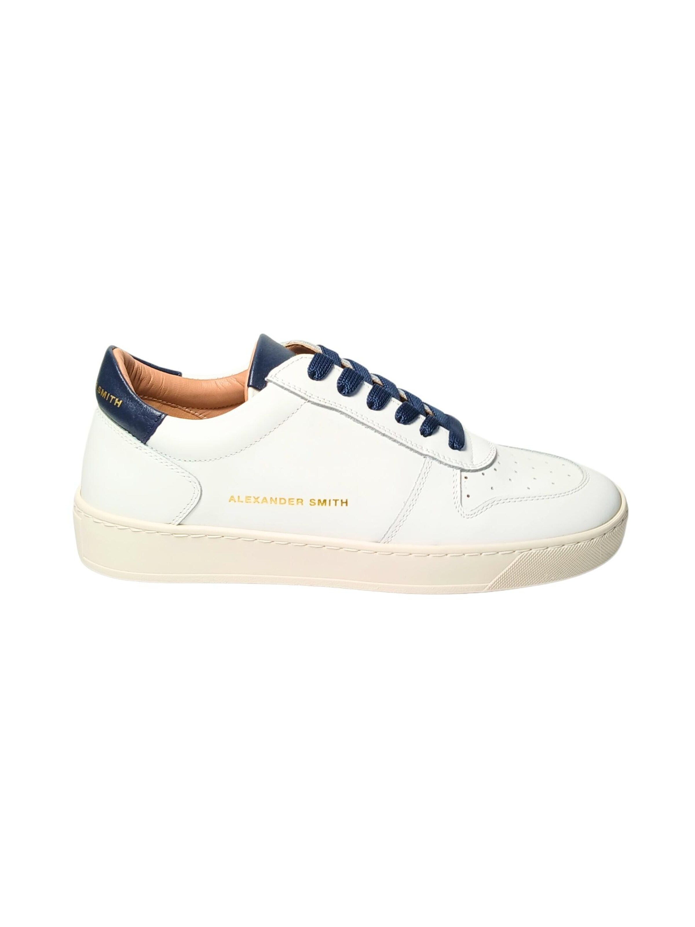Sneaker bassa di Alexander Smith in bianco: frontale