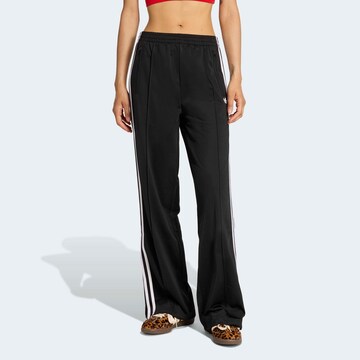 Wide leg Pantaloni di ADIDAS ORIGINALS in nero: frontale