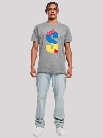 T-Shirt 'Disney Alphabet S Is For Snow White' F4NT4STIC en gris