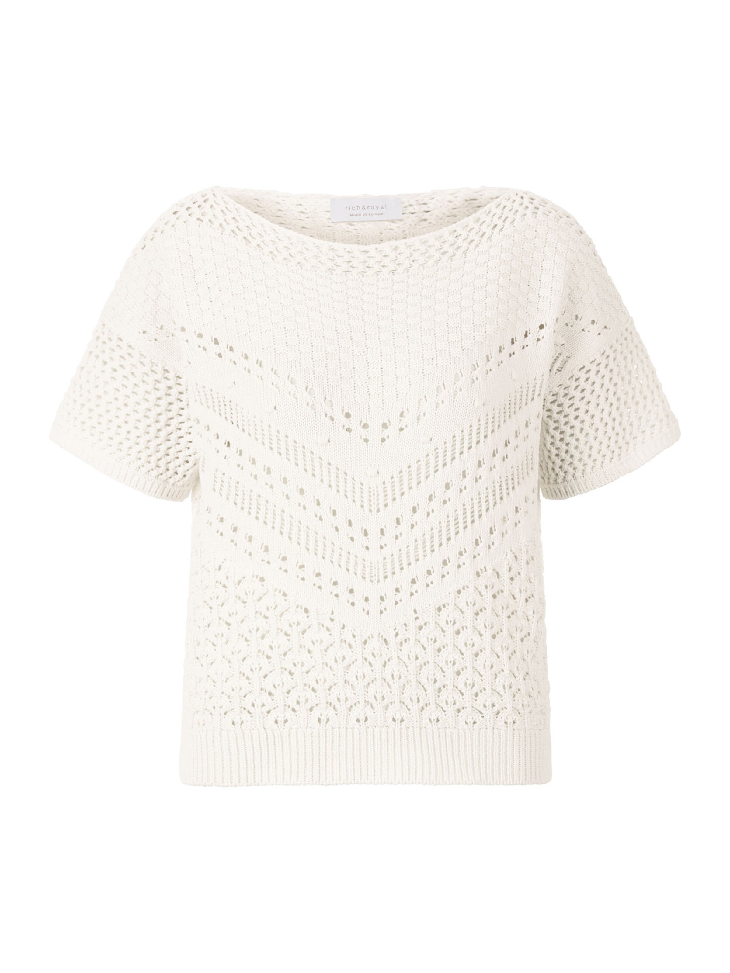 Rich & Royal - Pullover em branco: frente