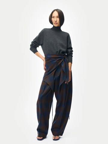 GOBI Cashmere Pullover 'Cropped High-Neck Cashmere Sweater'‌‌‌‌‌‌‌‌ in Grau