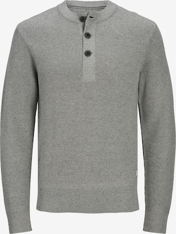 JACK & JONES Sweter 'Clark' w kolorze szary: przód