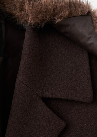 MANGO Winter Coat in Brown