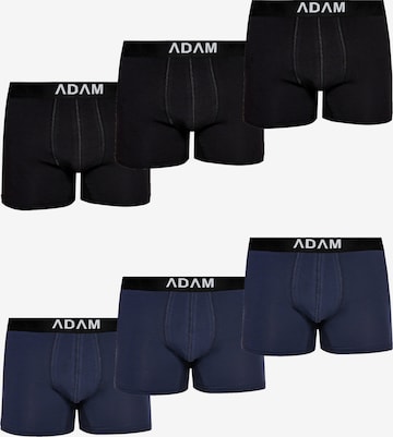 Adam Boxershorts '6er Pack' in Blau: Vorderseite