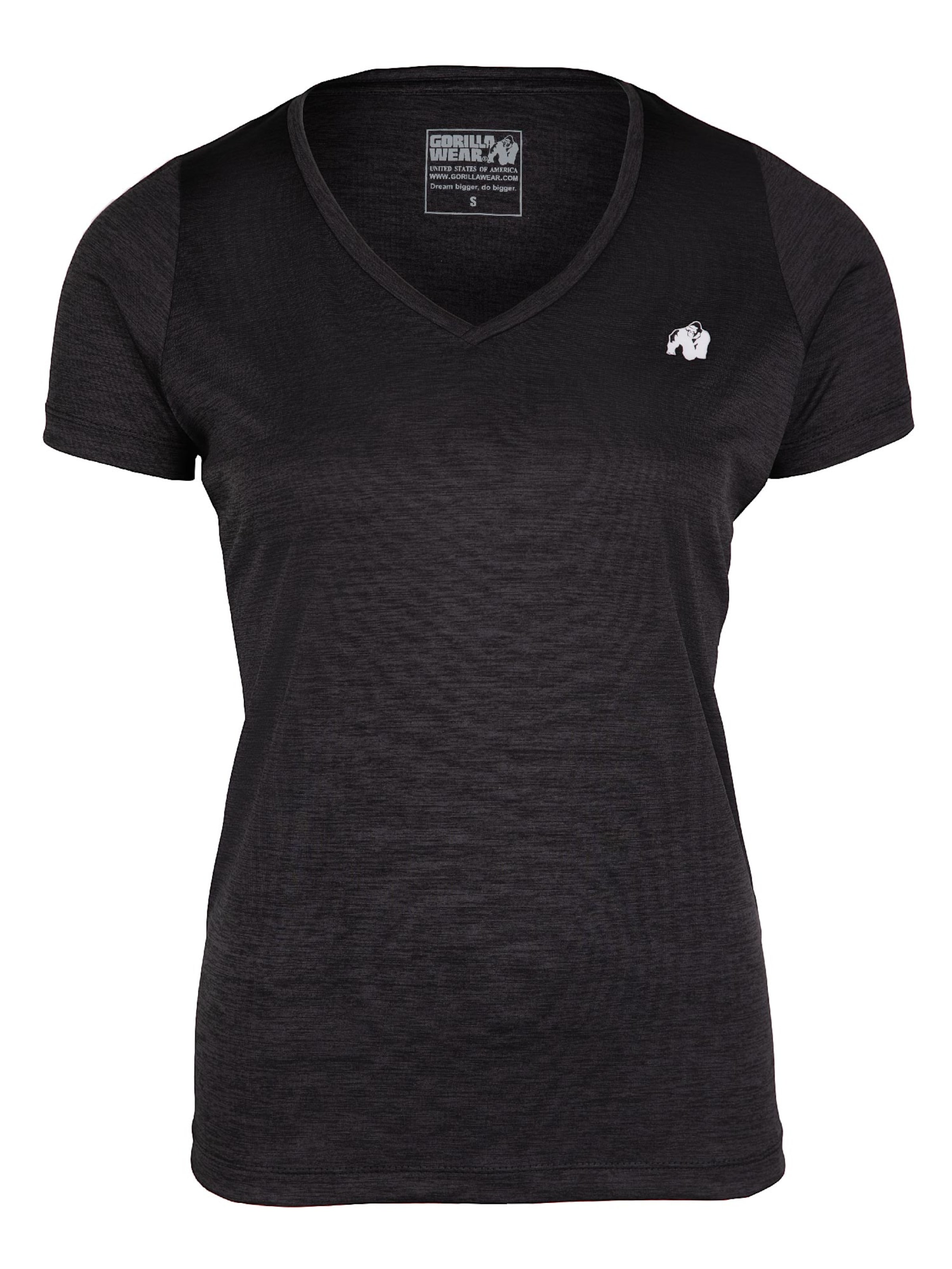 Maglia funzionale 'Elmira' di Gorilla Wear in nero: frontale