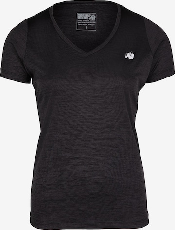 Maglia funzionale 'Elmira' di Gorilla Wear in nero: frontale