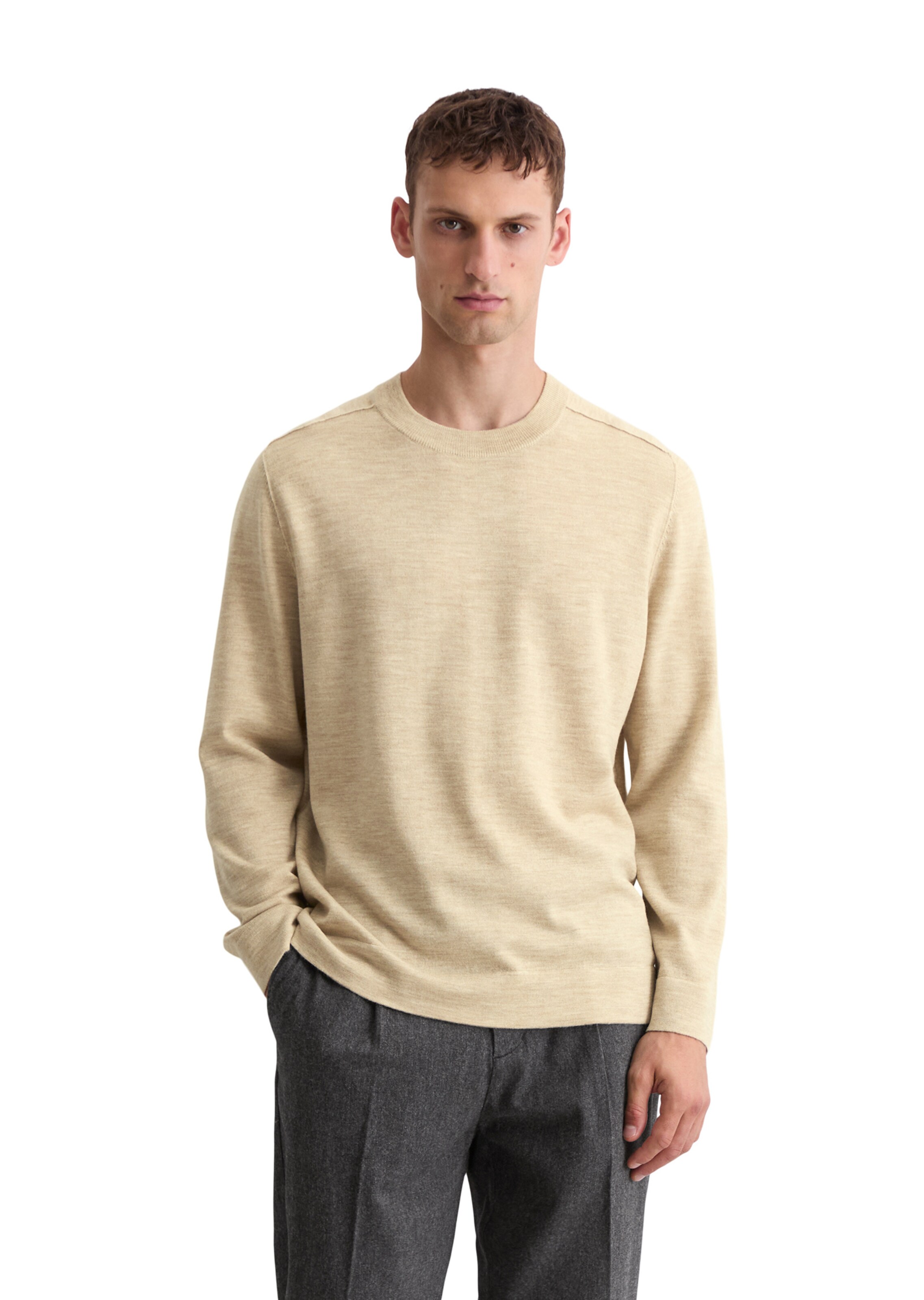 Marc O'Polo Sweater in Beige: front