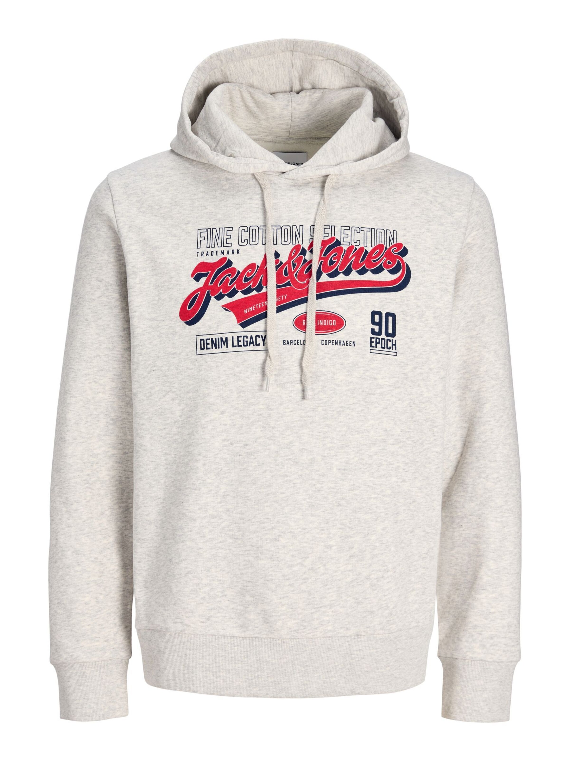 JACK & JONES Sweatshirt in Wit: voorkant