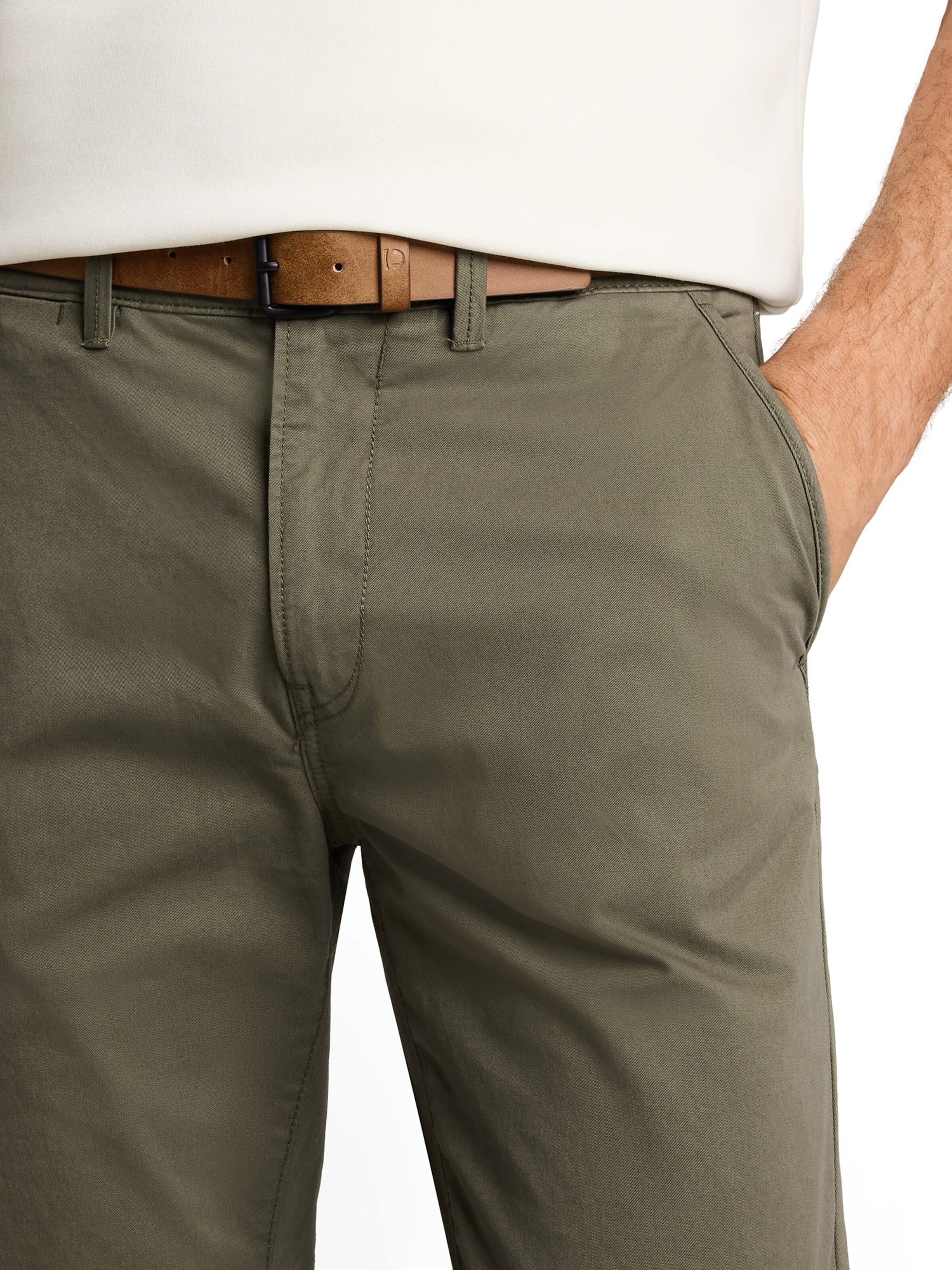 Slimfit Pantaloni chino di TOM TAILOR DENIM in verde