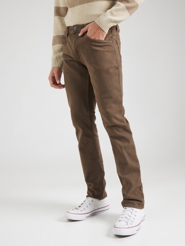 Coupe slim Jean 'Twister' BLEND en marron : devant