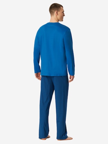 SCHIESSER Pyjama lang ' Comfort Essentials ' in Blauw