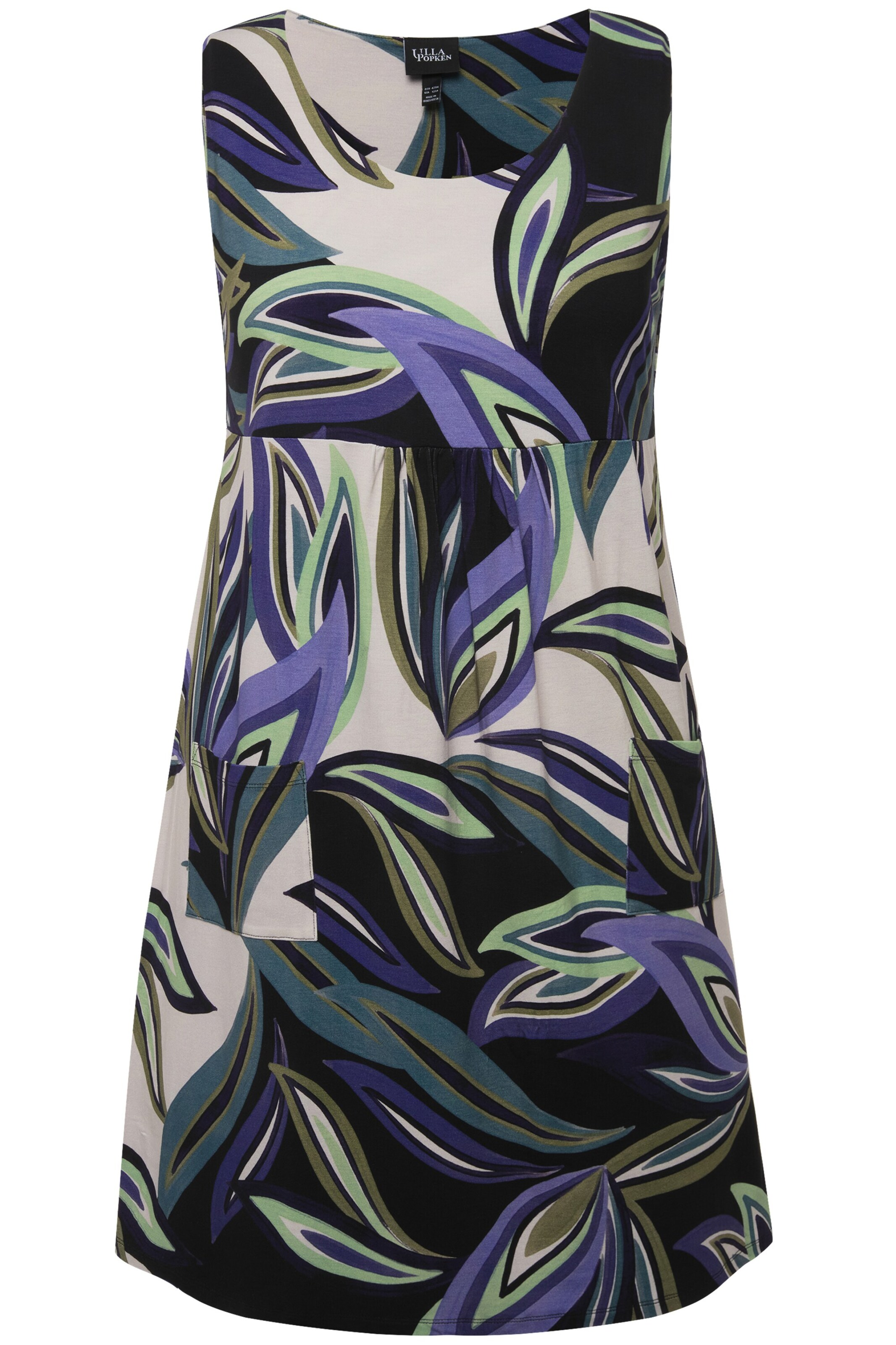 Ulla Popken Kleit, värv must: eest vaates