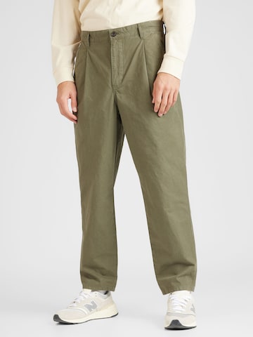 Dockers Normální Kalhoty s puky – zelená: přední strana