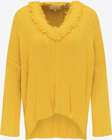 usha FESTIVAL Sweater in Yellow: front