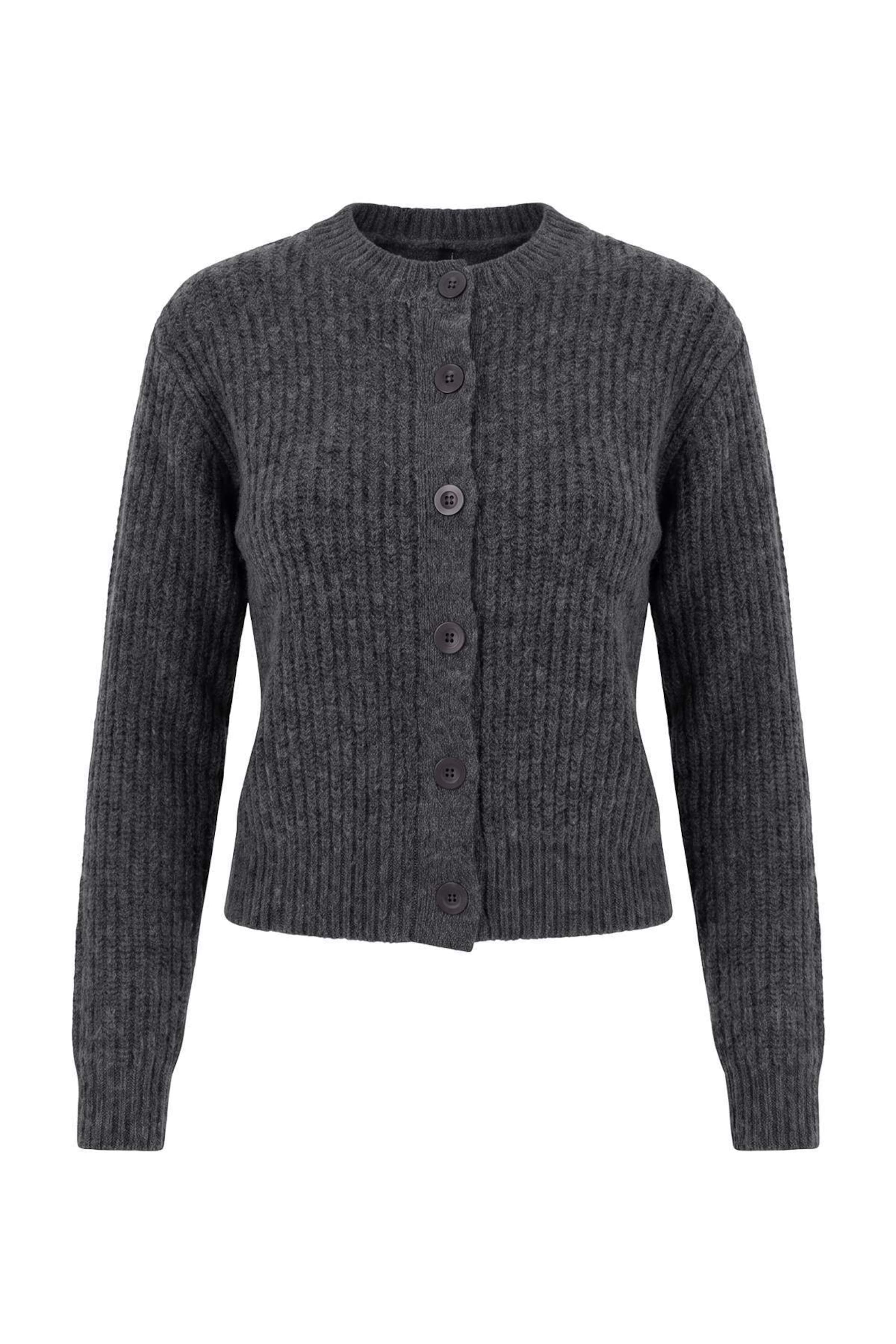 Trendyol Knit cardigan in Grey: front