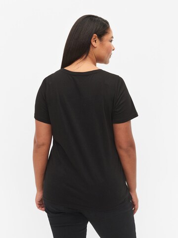 Zizzi Shirt 'Danna' in Black