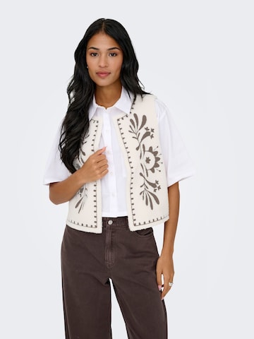 ONLY Bodywarmer in Wit: voorkant