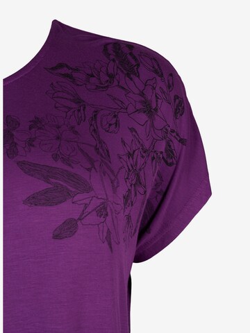 Zizzi Shirt 'Tora' in Purple