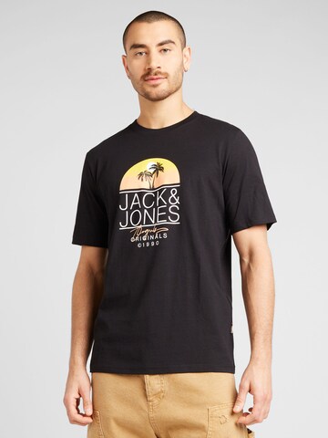 T-Shirt 'CASEY' JACK & JONES en noir : devant