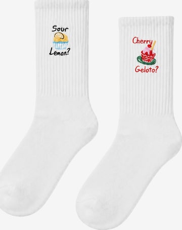 Chaussettes Trendyol en blanc : devant