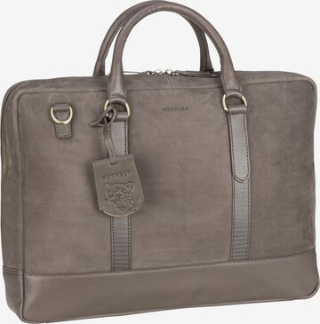 Burkely Document Bag in Grey: front